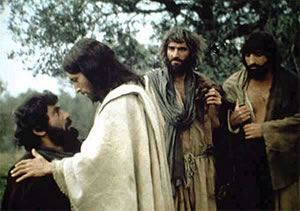 Jésus, Pierre et disciples